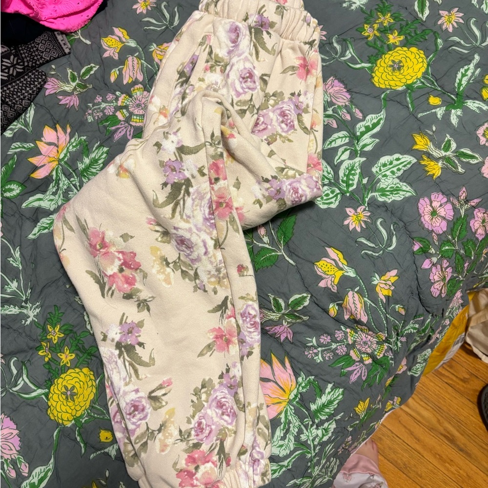 Floral Print Joggers